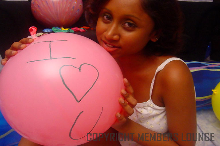 Lovely indian girl plays with balloons - part 790 page 1