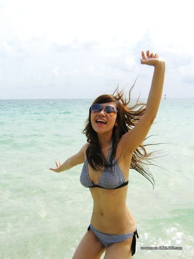 Sexy asian exgirlfriend posing in a bikini outdoors - part 15 page 1