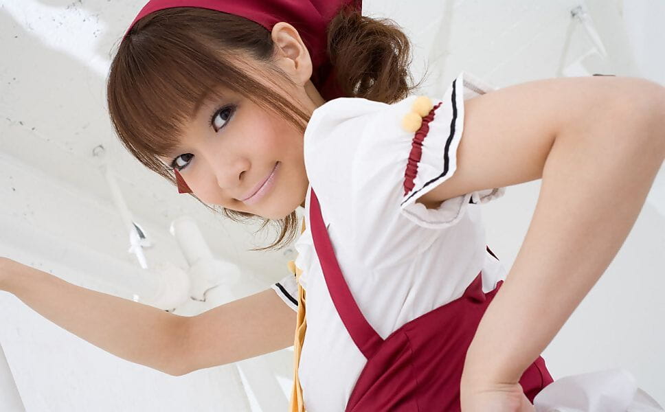 Adorable Japanese girl Misa Kikouden shows long nips while changing clothes page 1