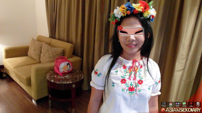 traditionelle folk Kleid Tragen Asiatische Schlampe bekommt Ihr Arsch gefickt Teil 560