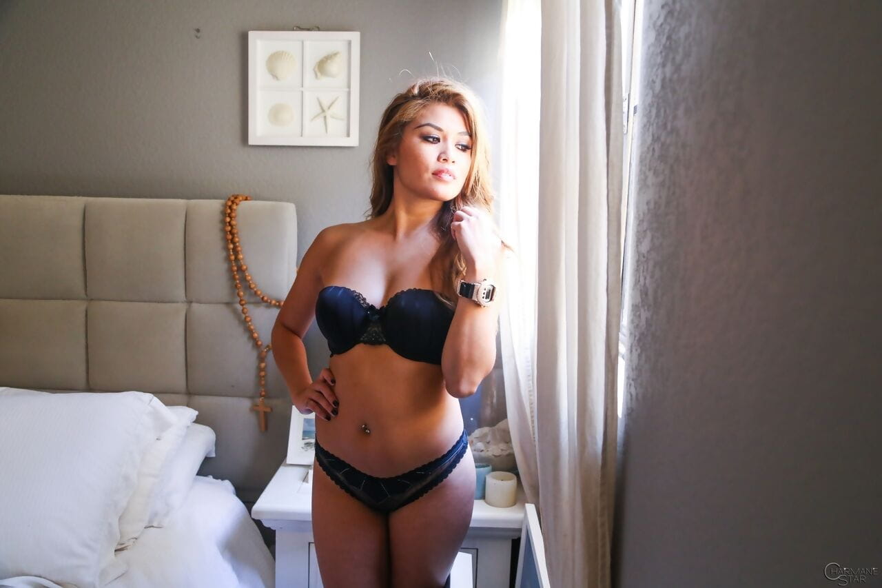 Hot Asian MILF Charmane Star models her flawless body in bikini & nude page 1